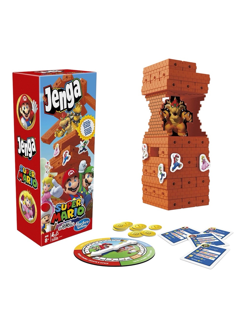 Jenga Super Mario Edition Game Block Stacking Tower Falling by Hasbro